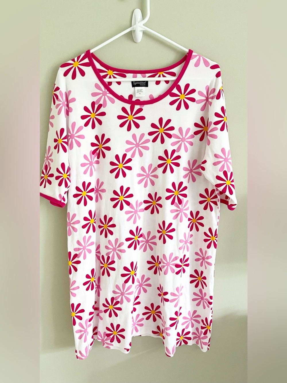 Pajamagram pink flowered nightgown